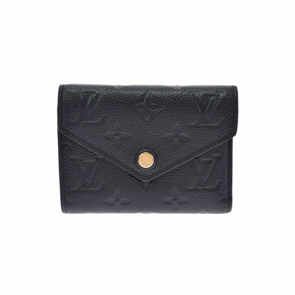 Louis Vuitton Handbags - LOUIS VUITTON Monogram Empreinte Portefeuille Victorine Noir Black Leather Tri